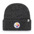 Adult '47 Brand Pittsburgh Steelers Brain Freeze Knit Hat, Men's, Black
