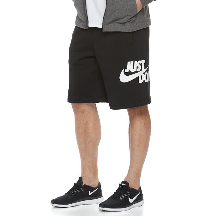 Men's Nike Jdi Fleece Club Shorts, Size: Medium, Grey (charcoal)