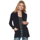 Women's Sonoma Goods For Life&trade; Shawl Collar Cardigan, Size: Small, Blue (navy)