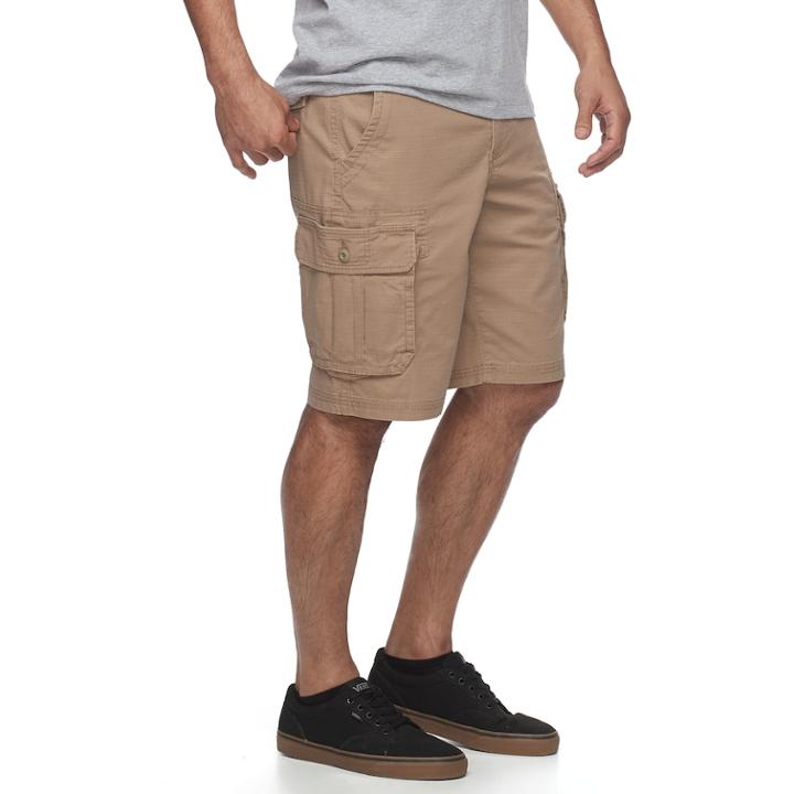 Men's Urban Pipeline&reg; Maxflex Ripstop Cargo Shorts, Size: 33, Med Beige