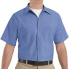 Red Kap, Big & Tall Classic-fit Industrial Button-down Work Shirt, Men's, Size: 4xb, Blue