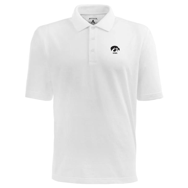 Men's Iowa Hawkeyes Pique Xtra Lite Polo, Size: Medium, White