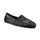 Skechers Bobs Plush Shimmer Women's Slip-on Flats, Size: 5, Grey (charcoal)