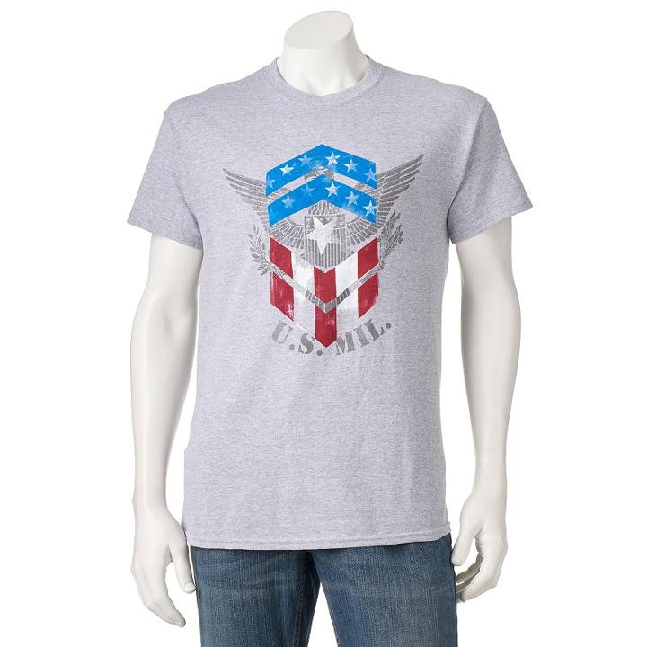 Men's Freedom Tee, Size: Xl, Med Grey