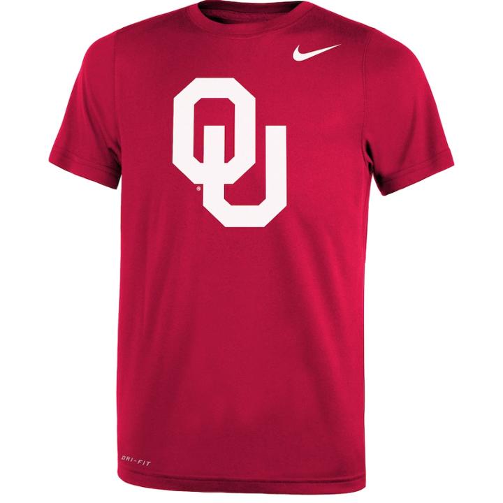 Boys 8-20 Nike Oklahoma Sooners Legend Logo Tee, Size: S 8, Red