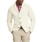 Men's Chaps Classic-fit Textured Shawl-collar Cardigan Sweater, Size: Large, Natural