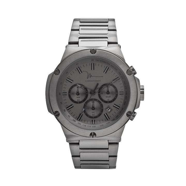 Marc Anthony Men's Stainless Steel Chronograph Watch, Size: Xl, Dark Grey