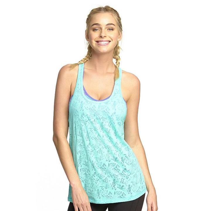 Women's Colosseum Beachin Burnout Yoga Tank, Size: Xs, Dark Green