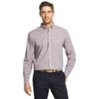 Men's Izod Premium Essentials Classic-fit Plaid Stretch Button-down Shirt, Size: Small, Drk Purple