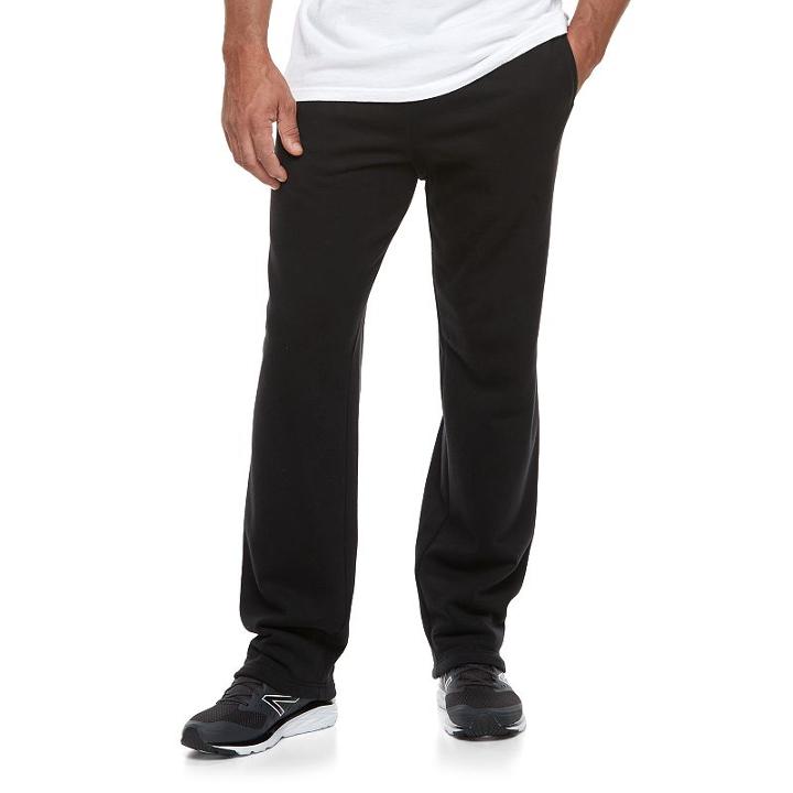 Big & Tall Tek Gear&reg; Soft Fleece Athletic Pants, Men's, Size: 4xb, Black