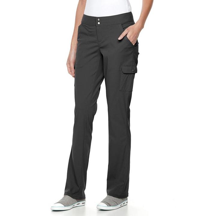 Women's Columbia Zephyr Heights Woven Hiking Pants, Size: 10, Grey (charcoal)