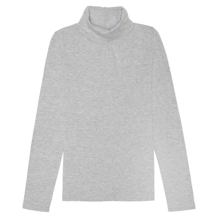 Girls 7-16 & Plus Size French Toast Solid Turtleneck, Size: 10-12 Plus, Med Grey