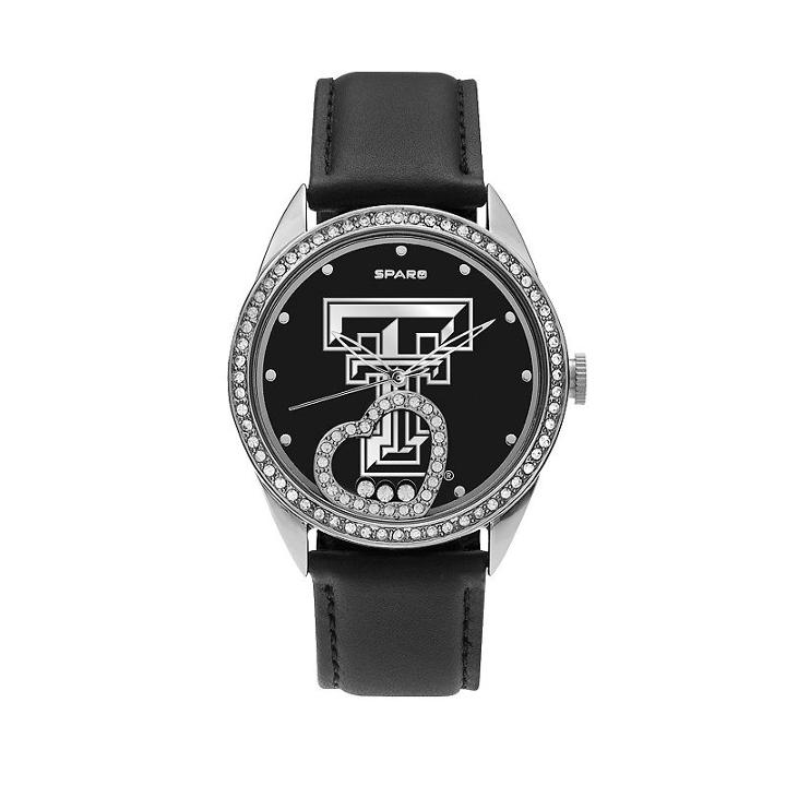 Sparo Women's Beat Texas Tech Red Raiders Watch, Black