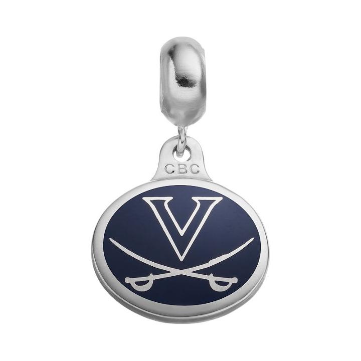Fiora Sterling Silver Virginia Cavaliers Logo Charm, Women's, Multicolor
