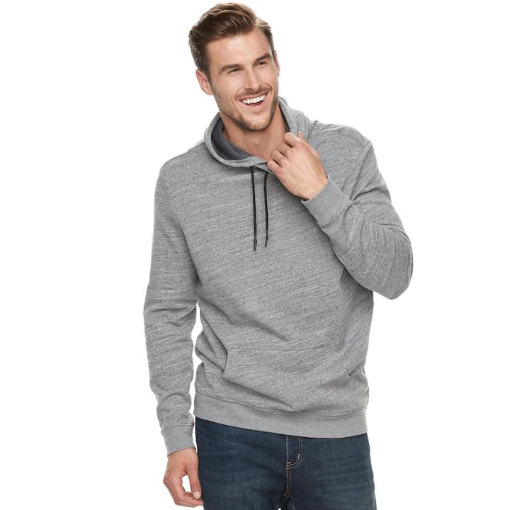 Big & Tall Urban Pipeline&reg; Awesomely Soft Ultimate Fleece Popover Hoodie, Men's, Size: L Tall, Med Grey