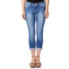 Juniors' Wallflower Cuffed Crop Skinny Jeans, Teens, Size: 13, Brt Orange