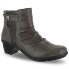 Easy Street Draft Women's Ankle Boots, Size: 12 Wide, Med Grey