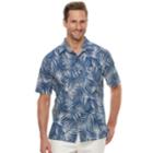 Men's Croft & Barrow&reg; Classic-fit Crosshatch Button-down Shirt, Size: Large, Blue