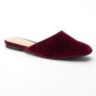 Lc Lauren Conrad Malva Women's Velvet Sandal, Size: 8.5, Dark Pink