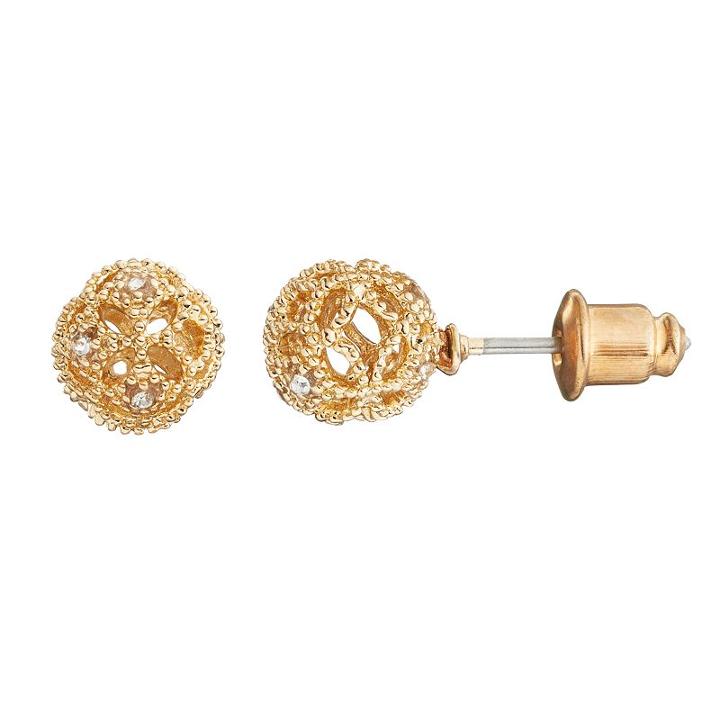 Lc Lauren Conrad Openwork Ball Stud Earrings, Women's, Ovrfl Oth