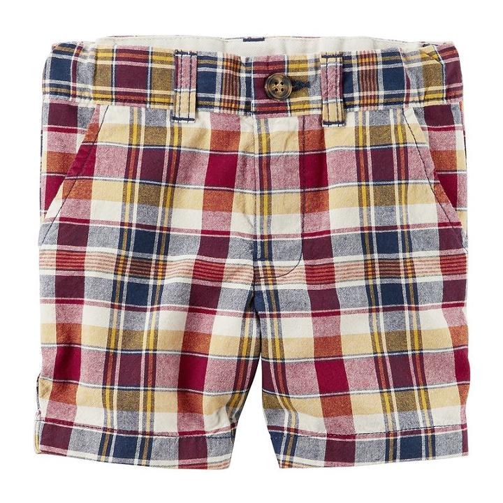 Boys 4-8 Carter's Plaid Twill Shorts, Size: 8, Ovrfl Oth