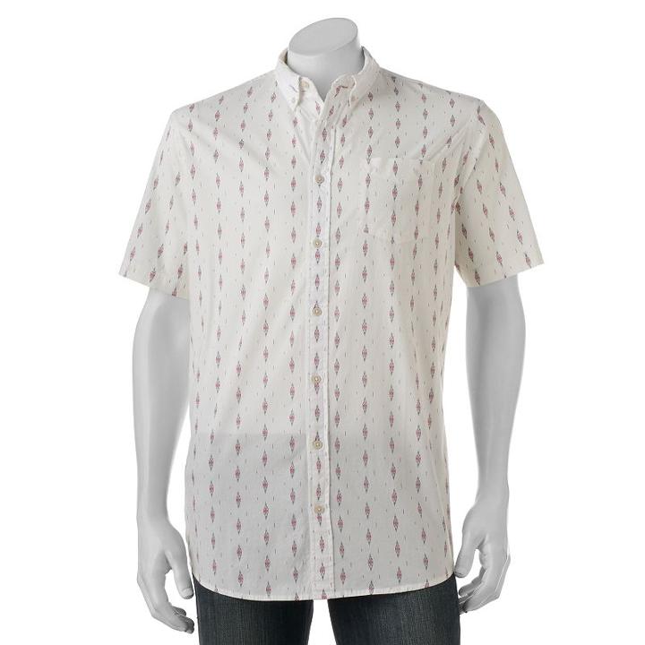 Big & Tall Urban Pipeline&reg; Classic-fit Maxflex Button-down Shirt, Men's, Size: L Tall, Natural