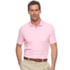 Men's Croft & Barrow&reg; Tailored-fit Easy-care Interlock Polo, Size: Xxl, Med Pink