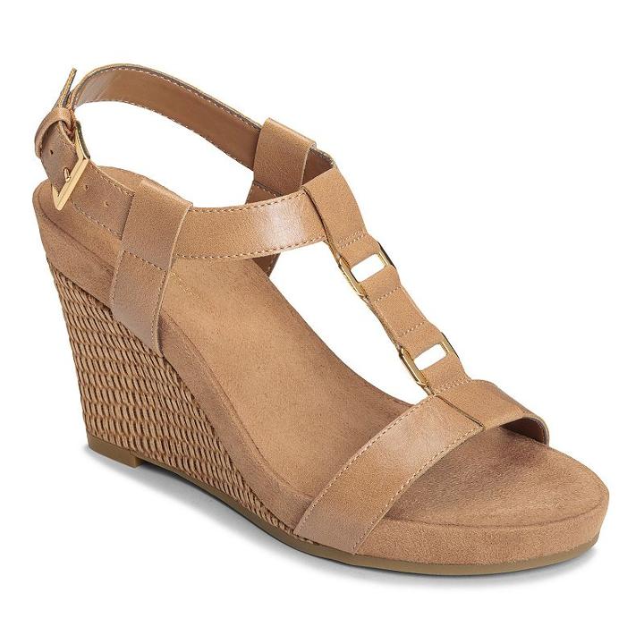 A2 By Aerosoles Plush Nite Women's Espadrille Wedge Sandals, Size: Medium (9), Med Orange