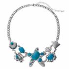 Sea Life Aqua Stone Necklace, Women's, Blue