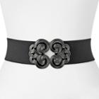 Apt. 9&reg; Scroll Interlock Stretch Belt, Women's, Size: M-l, Black