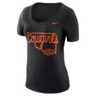 Women's Nike Oklahoma State Cowboys Local Elements Tee, Size: Medium, Black