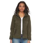 Petite Sonoma Goods For Life&trade; Twill Utility Jacket, Women's, Size: Xl Petite, Green