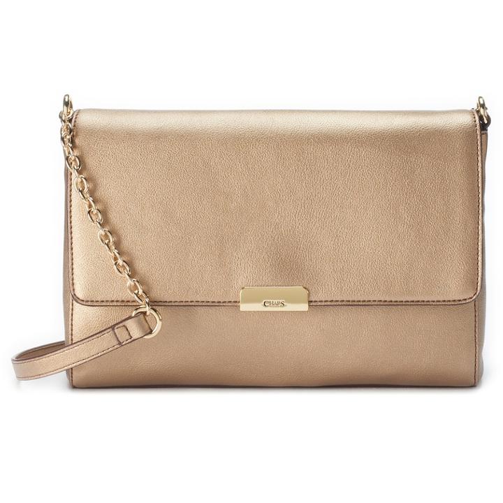 Chaps Heidy Crossbody Bag, Women's, Gold