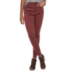 Juniors' Mudd High-waisted Skinny Pants, Teens, Size: 1, Red