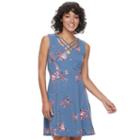 Juniors' Mudd&reg; Cross Front Dress, Teens, Size: Xs, Med Blue