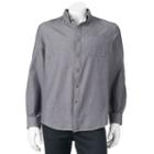Big & Tall Croft & Barrow&reg; Classic-fit Woven Button-down Shirt, Men's, Size: 3xb, Grey
