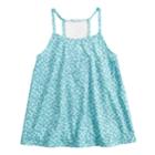 Girls 7-16 & Plus Size So&reg; Printed Crochet Tank, Size: 14 1/2, Med Blue