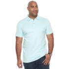 Big & Tall Apt. 9&reg; Regular-fit Soft Touch Stretch Interlock Polo, Men's, Size: 3xl Tall, Light Blue