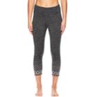 Women's Gaiam Prism Graphic Yoga Capri Leggings, Size: Xs, White
