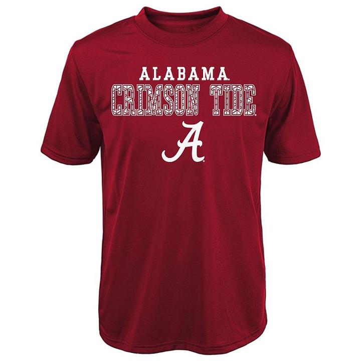 Boys 4-7 Alabama Crimson Tide Fulcrum Performance Tee, Size: M(5/6), Red