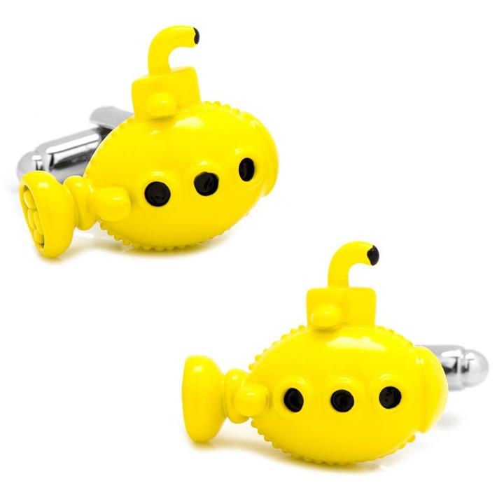 3-d Yellow Submarine Cuff Links, Men's