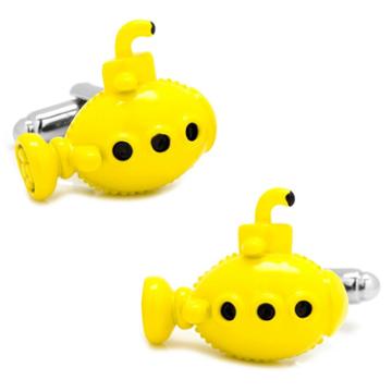 3-d Yellow Submarine Cuff Links, Men's