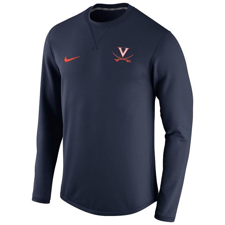 Men's Nike Virginia Cavaliers Modern Waffle Fleece Sweatshirt, Size: Small, Ovrfl Oth