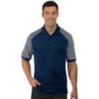 Men's Antigua Engage Regular-fit Colorblock Performance Golf Polo, Size: Medium, Blue (navy)