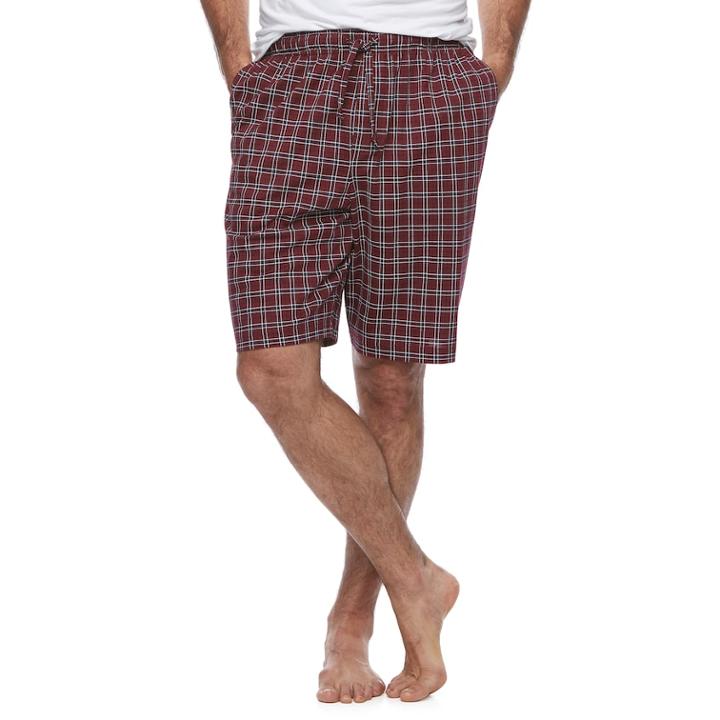 Men's Croft & Barrow&reg; True Comfort Sleep Shorts, Size: Medium, Red