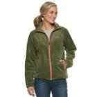 Women's Columbia Three Lakes Fleece Jacket, Size: Medium, Green