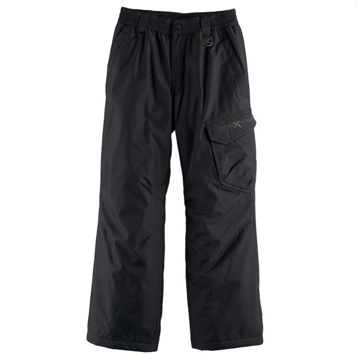Boys 8-20 Zeroxposur Platinum Snow Pants, Size: Xl, Black