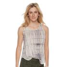 Women's Sonoma Goods For Life&trade; Lace-up High Low Tank, Size: Small, Grey