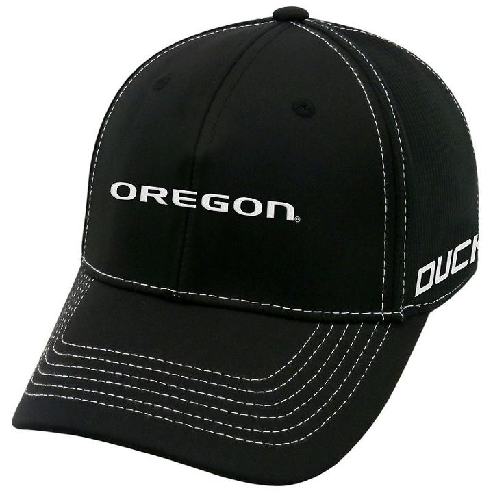 Adult Top Of The World Oregon Ducks Dynamic Performance One-fit Cap, Men's, Black