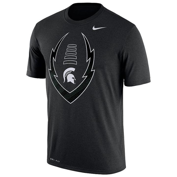 Men's Nike Michigan State Spartans Legend Football Icon Dri-fit Tee, Size: Medium, Multicolor